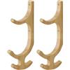 Générique Porta stuoie da yoga da parete, in legno multifunzionale con 4 ganci - Supporto da parete per tappetino da yoga | Per corde per saltare bande di resistenza, palestra, casa, soggiorno, dormitorio