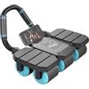 Uonguon Ruota di rimbalzo automatico, rullo per addominali, ruota per addominali, supporto per gomito, ruota addominale di rimbalzo, macchina per addominali a 6 ruote, ruota per allenamento addominale, rullo