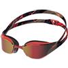 Speedo Fastskin Hyper Elite - Occhialini da nuoto unisex per adulti, a specchio, colore rosso autunnale/fumo/cremisi, taglia unica