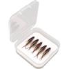 Generisch Esche per la pesca a mosca, attrezzatura da pesca multifunzionale, efficace e realistica, con 5 pezzi, assortimento di esche a mosca per trote, escursioni, viaggi con zaino in spalla e pesca su fiumi