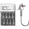Générique Jig heads per acqua salata ami piombati antiscivolo da swimbait con testina