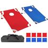Generisch Set di tavola per cornhole, gioco portatile, design pieghevole, leggero, perfetto per feste in giardino, viaggi in campeggio, giochi sul prato o divertimento in viaggio