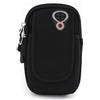 UTHCLO Marsupio da Braccio in Sbr Nero Tasche Laterali e Scomparto Principale, Elastico e Resistente per Ciclismo e Attività Outdoor