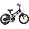 Ordellia Bicicletta per bambini da 12 pollici, nera, in acciaio, per bambini da 2 a 4 anni, con parafango, campanello, supporto e catarifrangenti, per ciclismo, uso quotidiano, all'aperto, strada e