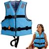 Generic Gilet di salvataggio per adulti con kit di idratazione e fischietto, strisce riflettenti, gilet impermeabile, gilet da bagno per canoa, piscina per pesca, estate, kayak, spiaggia, giochi