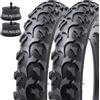 MetersGod 2 pezzi, 12 1/2x2 1/4 Kid Bike pneumatici e 12.5 Bike Tubi 32mm valvola Schrader, 12.5 Pollici 62-203 12.5x2.25 Mountain Biciclette, Pneumatici di Ricambio per Mountain Off Road MTB Bicicletta