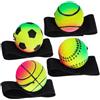 Générique Bounce Back Balls, Reflex Training Ball, Wrist Exercise with Retractable Band 4 Pece Set, Strengthening Training Gear for Hand, Arm, Coordinazione, Allenamento, Casa, Palestra, Outdoor