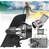 Generic Pinna elettrica motorizzata subacquea per tavola da surf con telecomando per SUP e paddleboard, gamma 20 km, velocità 4-6 km/h