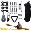 Generico Kayak Trolley Kit with 9m Nylon Rope & Pulley Set 1 Piece