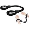 yilemeiyile 1 set di polsini in nylon nero per la pratica dello yoga, polsini da donna, caviglia per la pratica dello yoga LLqi|4