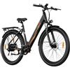 ZAZAWORK 29 Pollici Bici Elettrica Uomo Donna,36V 20 Ah Batteria Rimovibile Fino a 120 km Bicicletta Elettrica 250W 43 Nm,Cambio 7 Velocità,Freni a Disco,Bici Pedalata Assistita,for Urban Commuters