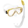 Cressi Onda Mare Set - Set da Snorkeling, Colore: Trasparente/Giallo