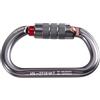 CTRLZS Clip di Carabina Pesante con, Ganci A Doppia Chiusura, Clip per Arrampicata Grigia.