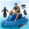 Generic Jet Ski gonfiabile elettrico 3 in 1 con scooter subacqueo maniglia per immersioni Paddle 700 W 350 lb carico 30-180 min runtime per immersioni in mare nuoto