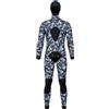 Zhjvihx Muta da Sub in Neoprene da 3 Mm con Cappuccio Staccabile, Imbottitura di Protezione del Torace per Pesca Subacquea, Snorkeling, Apnea in Acque Fresche (L)