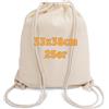 Cottonbagjoe Zaini in cotone per bambini, piccoli, 33 x 38 cm, con coulisse, colore naturale, 33 x 38 cm, sacca da palestra, sacchetto di iuta, beige., 33x38 cm