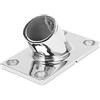 Generic Base per Corrimano per Barche di Alta qualità Raccordo Rettangolare in Acciaio Inossidabile da 60 Gradi per Uso Marino Installazione Facile 1 unità (22MM)