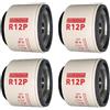 AYZLGAA for R-a-c-or 120a 140r Serie 4 Pezzi R12p 30 Micron Spin-on Serie Filtro Carburante Separatore Acqua Assemblaggi Elemento di Ricambio