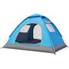 Hingue Tenda da campeggio per 3-4 persone, impermeabile, pop-up automatica, per 2 persone, ultraleggera, antivento, tenda a cupola per spiaggia, attività all'aperto, viaggi, escursionismo, pesca