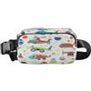 ISAOA Marsupio a tracolla alla moda marsupio con cinghia regolabile Dream Cute Blue Red Air Plant Green Car per allenamento, shopping, viaggi, escursionismo