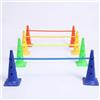 Yunmeryker Set di Ostacoli per Allenamento Calcio Bambini, Kit Agility con 10 Cinesini e Aste, Altezza Regolabile per Percorsi Sportivi