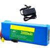 GAOCUNBING Batteria per e-bike da 48 V 30 Ah, batteria per bicicletta elettrica con caricabatterie, scheda di protezione BMS della batteria, batteria ricaricabile da 30 Ah per motori da 200 W, 350 W, 500 W XT60