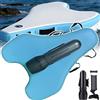 Generic Scooter elettrico subacqueo da 500 W, piattaforma gonfiabile per tavola da surf, motore brushless, 10 velocità 3-9 km/h, profondità 40 m, materiale a punto goccia per piscina oceanica