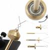 Kivivaka Fly Tying Twister doppiaggio con spinner ottone, rame oro Jig strumento portatile esca da pesca artigianale