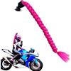 Generico Trecce per caschi da moto, Code di cavallo per caschi da moto,Caschi da donna Code di cavallo | Decorazione per capelli per caschi da donna, trecce con ventosa staccabile, code di cavallo fatte a mano