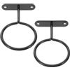 DEEPCRAFF Porta Palloni da Muro per Baseball 2 Pezzi in Ferro Nero