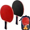 Diompirux Set da Ping Pong con 2 Racchette, 3 Palline, 1 Borsa Portatile, Set da ping pong professionale per Gioco da Interni o Esterni, ping pong da tavolo per Formatori Adulti Bambini