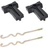 Zuquanparts Batteria Hold Down Plate Rod Kit 103374801 103357701 1014555 Compatibile con Club Car Compatibile con Golf Cart elettrico Precedent 8V 12V 48V 2008.5-UP