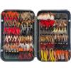 Generisch Set di esche da pesca, 120 pezzi, esche secche realistiche e bagnate, esche per pesca a mosca, adatte per trota, pesce persico, persico da sole, finocchio, acqua , laghi e fiumi