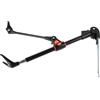 MOKKHNB Supporto Spesso Pesca e Canna per Acciaio da Inossidabile Design Portatile Inserto Terra Accessori Panchetto Pesca in Nero