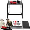 Generic Tavolo da wrestling con braccio, design regolabile per casa, ufficio e palestra, tavolo da battaglia standard con 2 gomitiere per migliorare l'allenamento della forza del polso e le prestazioni