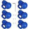 DEEPCRAFF Tappi per Palo del Trampolino Blu in Pp per Tubo da 25mm