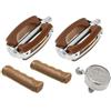 IMD MANOPOLE + Pedali + Campanello per GRAZIELLA Classici Marroni da Bicicletta Bici