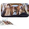 Générique Parabrezza per auto, protezione parasole a motivo cane per auto, con ventose per protezione solare e isolamento termico, per campeggio, auto, viaggi, esterni e