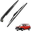 Somer Car KIT SPAZZOLA TERGICRISTALLO ANTERIORE + BRACCIO POSTERIORE FLAT COMPATIBILE CON FIAT PANDA 141