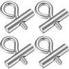 JJWUYUE 4 Pz Ganci per Tendalino Camper, Tappo Ganci per Tende da Sole Tubazioni da 8-10 mm, Gancio per Tendalino Camper, Occhielli Stopper in Acciaio Inox per Binario Roulotte Barche Barca Campeggio