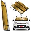 BOOST - Parasole Auto per Parabrezza Interno, Parasole Pieghevole per Auto con Protezione UV, Riduce il Calore nell'Abitacolo, Facile da Aprire e Riporre (Giallo, 70x140 cm)