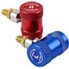BYZESTY 2 Pezzi Adattatori Da R1234yf A R134a, Set Di Attacchi Rapidi R1234yf, Adattatore Da R1234yf A R134a, Per Manutenzione Climatizzatori Automobilistici, Adattatore Per Pompa A Vuoto E Ricarica Ac