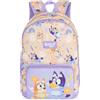 Get Trend Bluey Grande Zaino Bambina con Scomparti Multipli, 46 cm Zaino Scuola Spallacci Imbottiti Regolabili, Regalo Bambina (Multi Bluey)