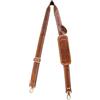 Hell Blues Bag Shoulder Strap - Genuine Leather with Brass Swivels Adjustable 57'' Universal Replacement Strap for Laptop Bags, Luggage Duffel, Crossbody (145 cm)'