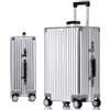 Meoky Valigia in Alluminio Bagaglio a Mano Valigia in Metallo Valigie Trolley Rigido Ultra Leggera 4 Ruote Doppie Girevoli e Lucchetto TSA Integrato,1,26in