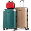 Rivaldi Set 3 Valigie Rigide in ABS, Trolley Grande 23 kg, Medio e Beauty