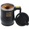 TsunNee Tazza da caffè elettrica da 380 ml, in acciaio inox, magnetica, automatica, per miscelare caffè, tè, cioccolata calda, latte e cacao, nero