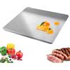 Bakpoco Taglieri in acciaio inox per cucina, 40 x 30 cm, per carne, frutta, verdura, pane