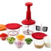 NAMAI - Tritatutto Manuale 5 Lame, 2 Contenitori, Mixer, Utile e Pratico