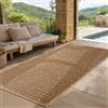 SIMPEX Tappeto Outdoor Passatoia 80x250 cm Resistente alle Intemperie Facile da Pulire Effetto Juta Naturale Design Scandinavo per Ingresso Cucina Terrazza Balcone